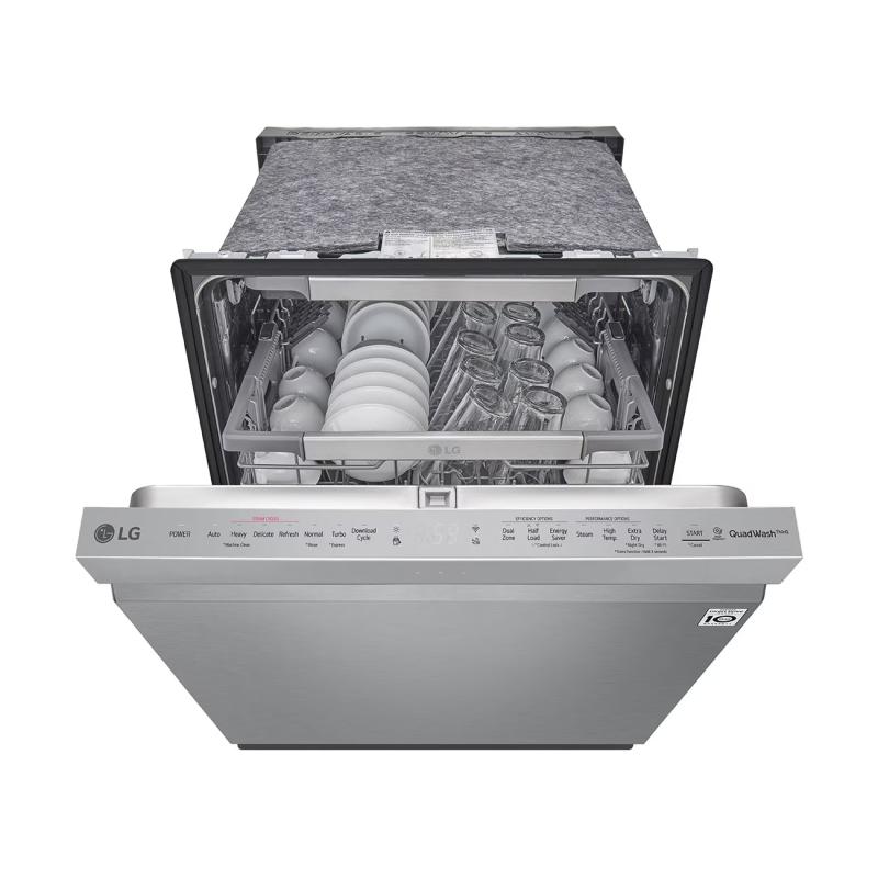 LAVAPLATOS EMPOTRABLE LG QUADWASH TRUESTEAM DE 24" LDP6810SS